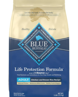 Blue Buffalo Life Protection Formula Dry Dog Food, Chicken and Brown Rice 5-lb