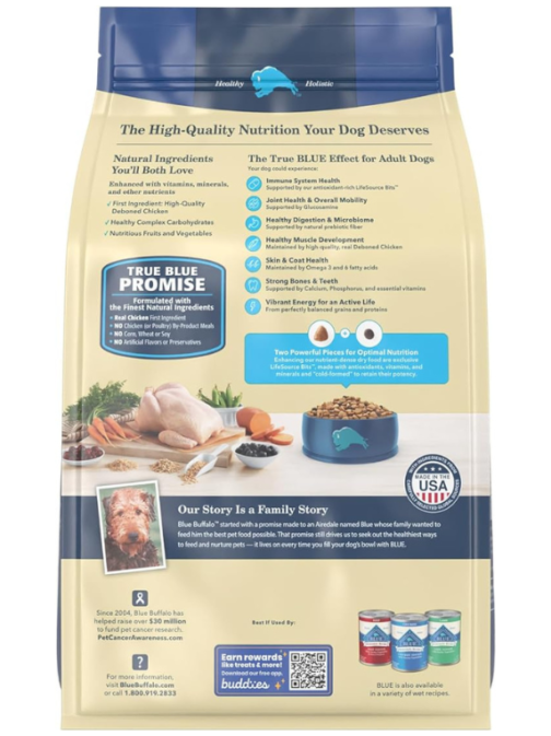 Blue Buffalo Life Protection Formula Dry Dog Food, Chicken and Brown Rice 5-lb - Image 2