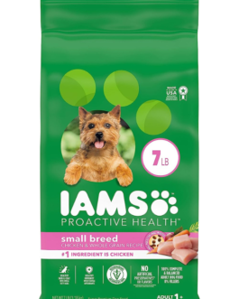 IAMS Small & Toy Breed Adult Dry Dog Food for Small Dogs with Real Chicken, 7 lb