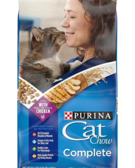 Purina Cat Chow High Protein Dry Cat Food, Complete – (Pack of 4) 3.15 lb. Bags
