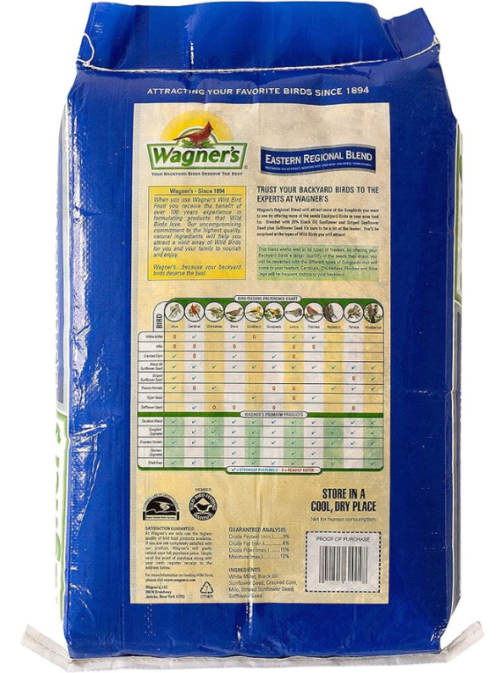 Wagner's 62004 Eastern Regional Wild Bird Food, 20-Pound Bag - Image 2