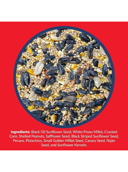 Lyric Supreme Wild Bird Seed - Wild Bird Food Mix with Nuts & Sunflower Seeds - Attracts Many Beautiful Songbirds - 40 lb bag - Image 2