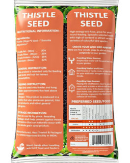 Nyjer/Thistle Seeds Wild Bird Food – 10 Pounds I No Grow Seed I Bird Seed for Wild Birds