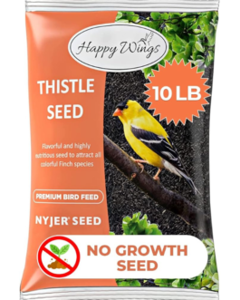 Nyjer/Thistle Seeds Wild Bird Food – 10 Pounds I No Grow Seed I Bird Seed for Wild Birds
