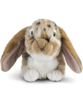 Living Nature Brown Dutch Lop Eared Rabbit Stuffed Animal | Fluffy Rabbit Animal | Easter Bunny | Soft Toy Gift for Kids | 10 inches