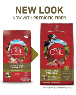 Purina ONE Dry Dog Food Lamb and Rice Formula – 31.1 lb. Bag