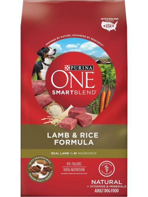 Purina ONE Dry Dog Food Lamb and Rice Formula - 31.1 lb. Bag