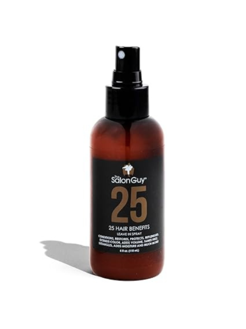 THESALONGUY 25 Spray | Leave-In Conditioner Hair Treatment| Frizz Control| Detangle + Heat Protection| Color Safe| Pre Styler