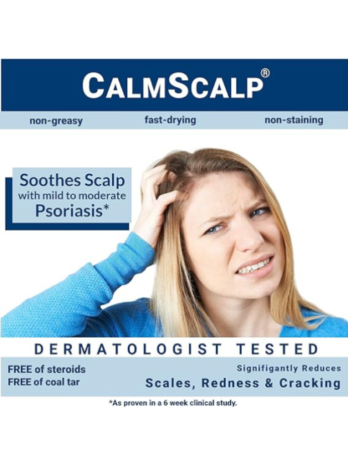 Topical Solution for Symptoms of Mild to Moderate Psoriasis | Irritated Scalp | Hairline Scales | Redness | Dry Scalp | Made in The USA | 4 oz. - Image 3