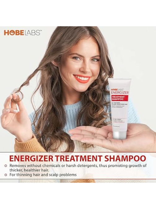 Roll over image to zoom in Hobe Labs Energizer Treatment Shampoo with Jojoba Oil, 4 fl oz Bio- Ferm Penetrates and Removes Excess Sebum Without Chemicals, Soothes and Repairs Damaged Hair and Scalp - Image 3