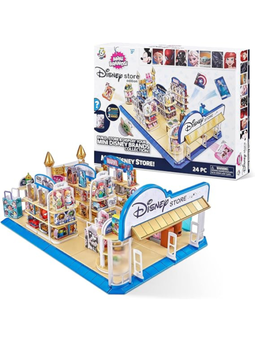 5 Surprise Disney Toy Store Playset by Zuru - Includes 5 Exclusive Mini's, Store and Display Collectibles for Kids, Teens, and Adults